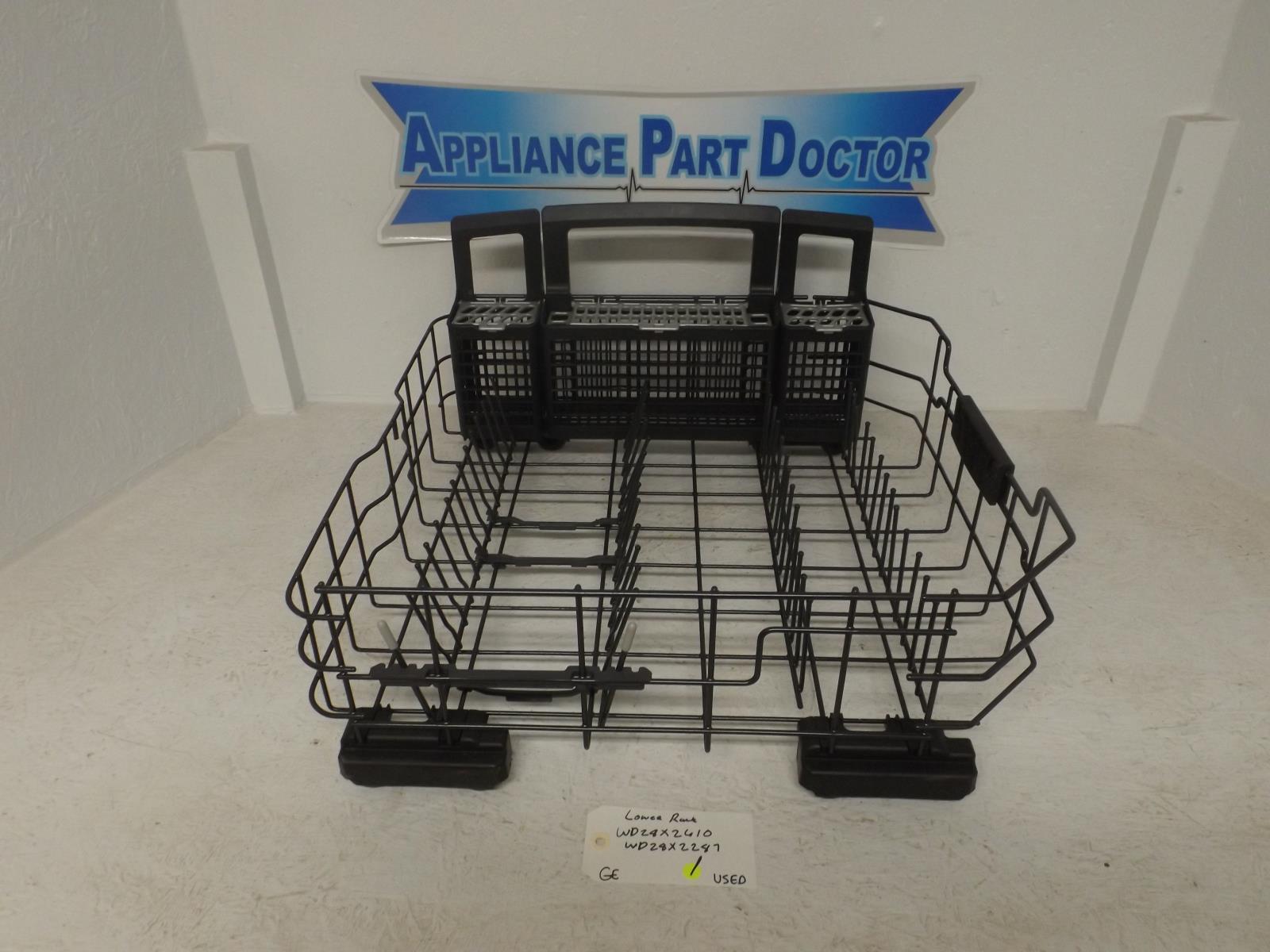 GE Dishwasher WD28X2610 WD28X2287 Lower Dish Rack Used GE Dishwasher WD28X2610 WD28X2287 Lower Dish Rack Used